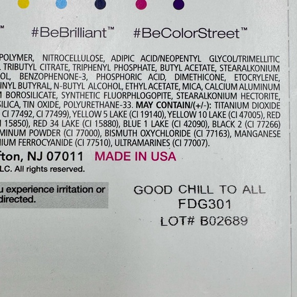Color Street Easy Peel & Stick Polish Strips “Good Chill To All” - Picture 3 of 4